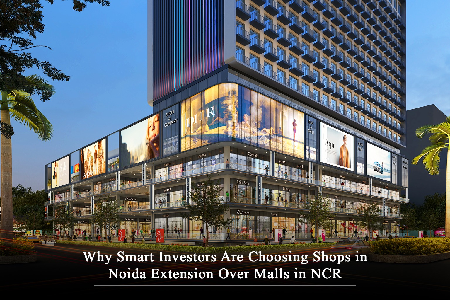 Why Smart Investors Are Choosing Shops in Noida Extension Over Malls in NCR